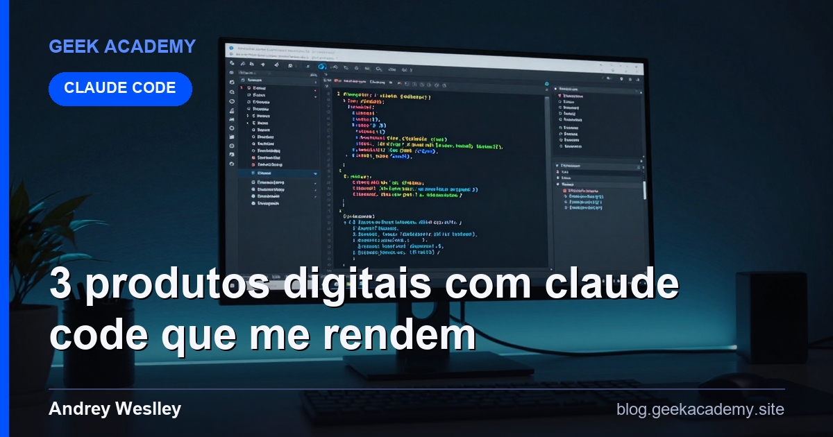 3 Produtos Digitais com CLAUDE CODE QUE ME RENDEM : Tutorial Completo 2026