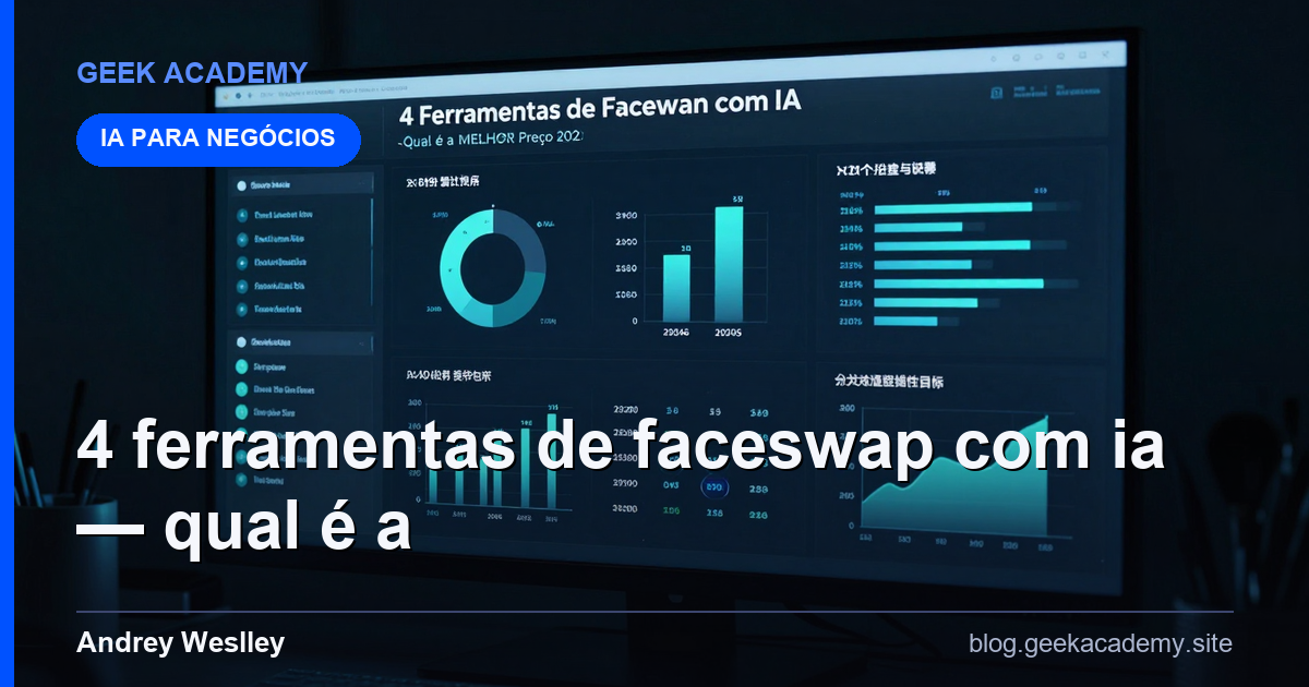 4 Ferramentas de FaceSwap com IA — Qual é a MELHOR Preço 2026