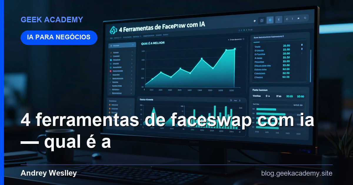 4 Ferramentas de FaceSwap com IA — Qual é a MELHOR: Vale a Pena em 2026?