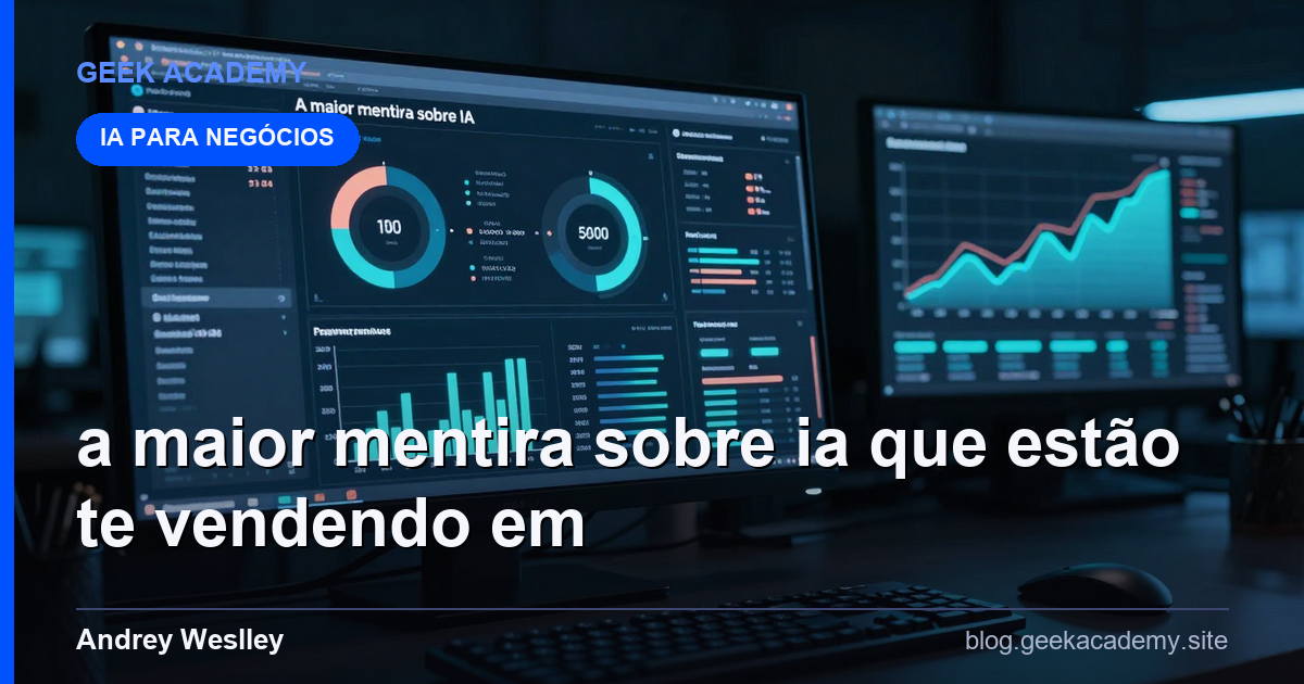 A maior mentira sobre IA que estão te vendendo em  Comparativo 2026