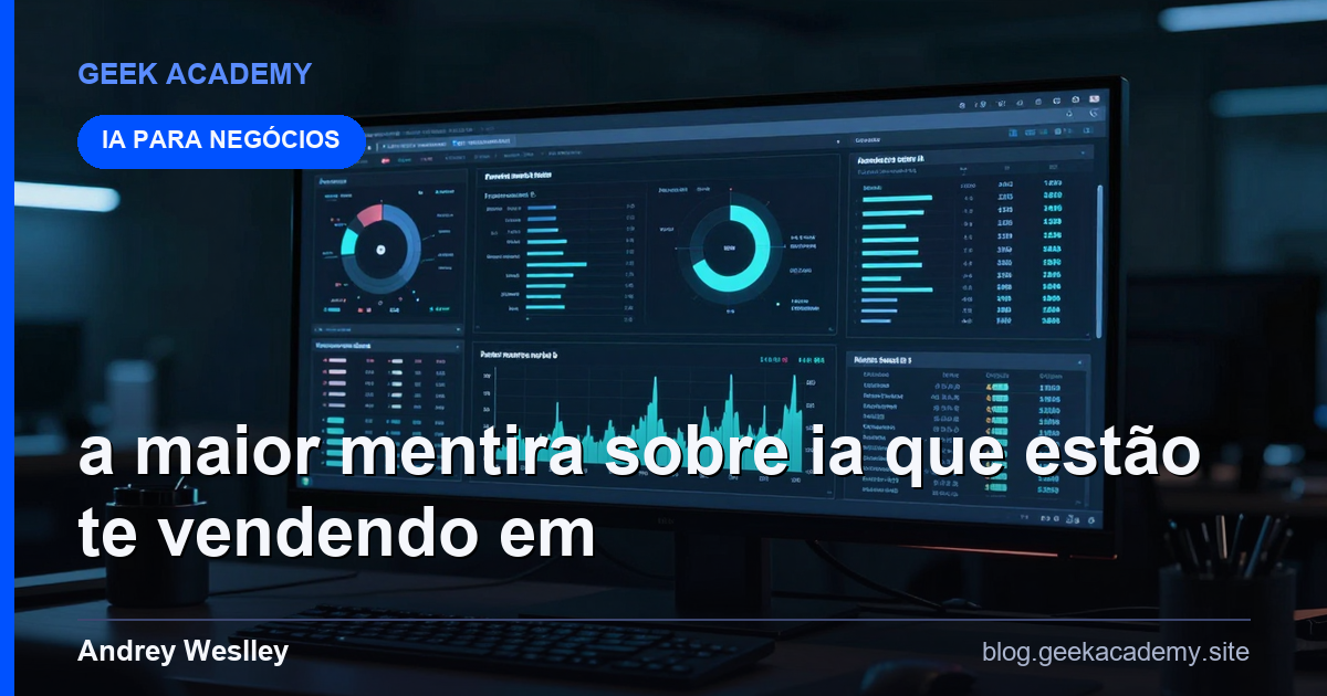 A maior mentira sobre IA que estão te vendendo em  Passo a Passo