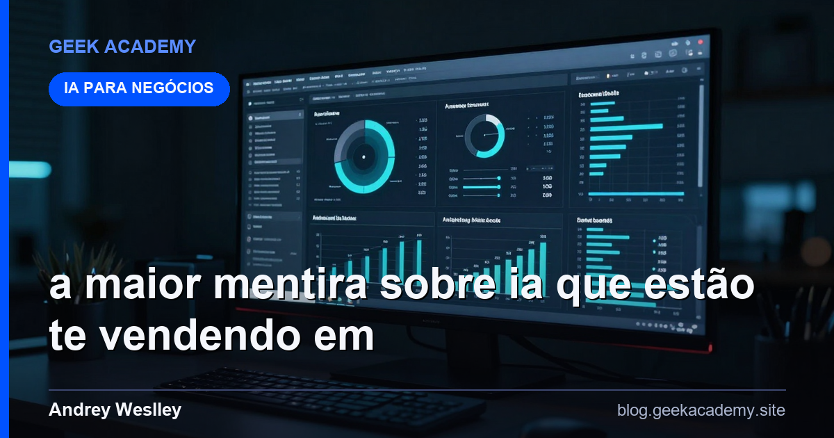A maior mentira sobre IA que estão te vendendo em  Preço 2026