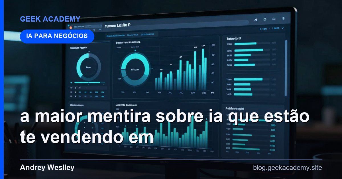 A maior mentira sobre IA que estão te vendendo em : Review Honesto