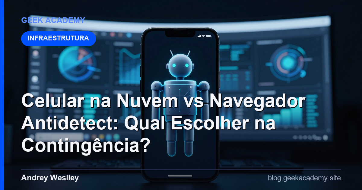 Celular na Nuvem vs Navegador Antidetect: Qual Escolher na Contingência?
