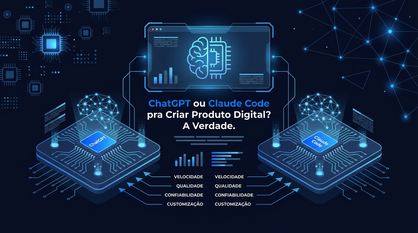 ChatGPT ou Claude Code pra Criar Produto Digital? A Verdade