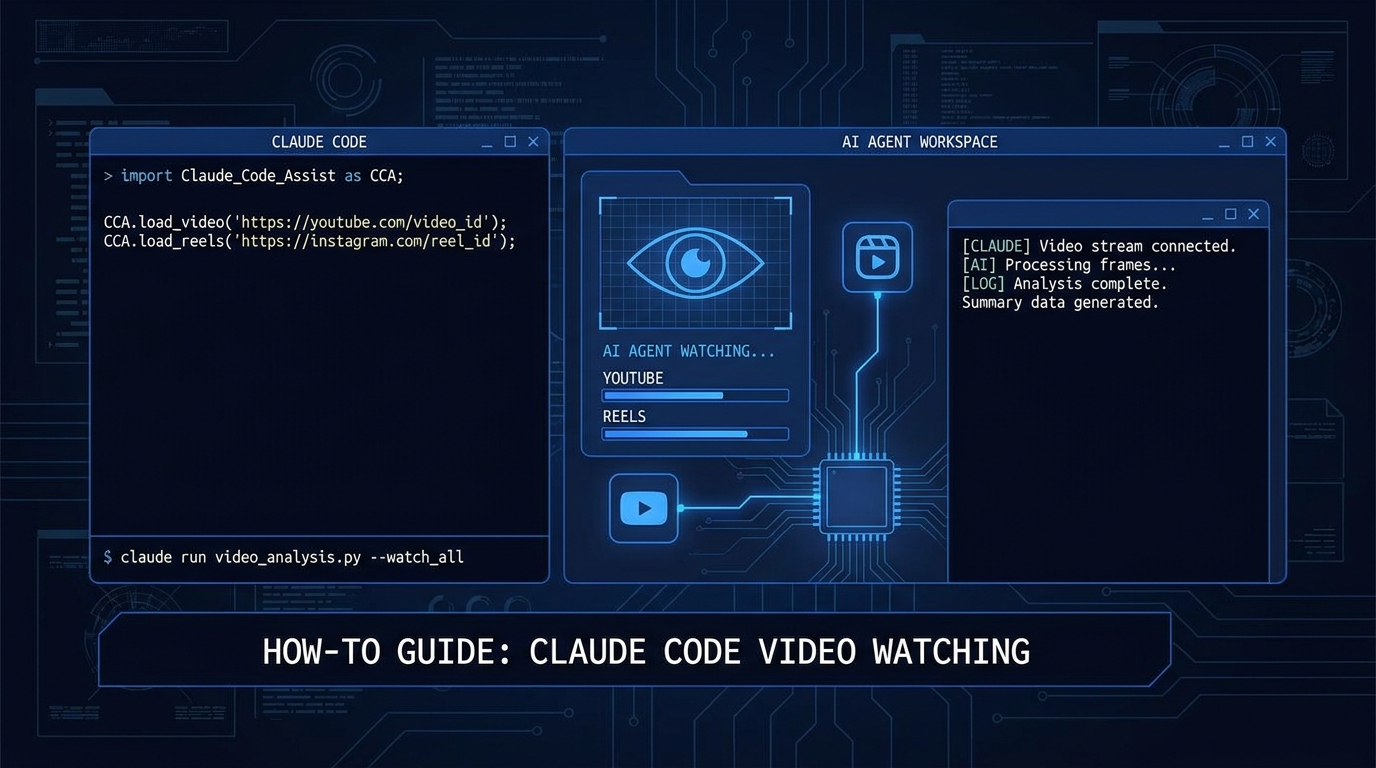 Como Faço o Claude Code Assistir um Vídeo do YouTube e Reels