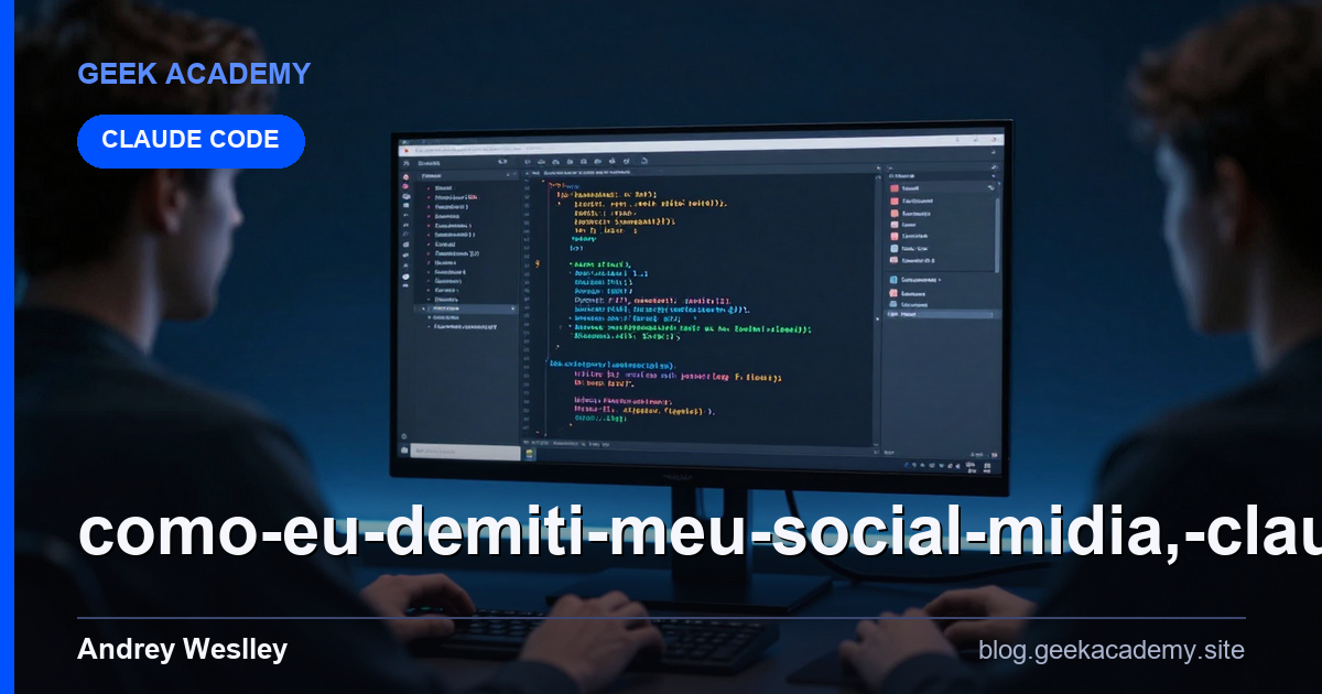 Como EU demiti meu social midia, Claude CODE fazendo carross: Vale a Pena em 2026?