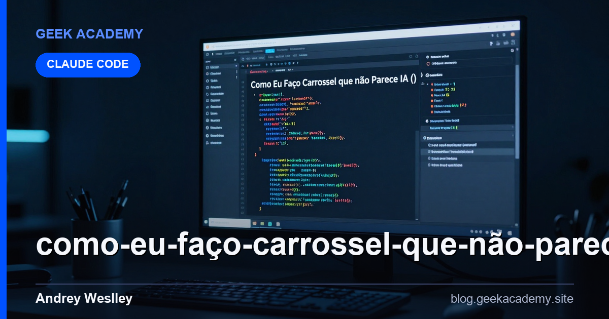 Como Eu Faço Carrossel que Não Parece IA (1 Prompt, 1 design vs Alternativas
