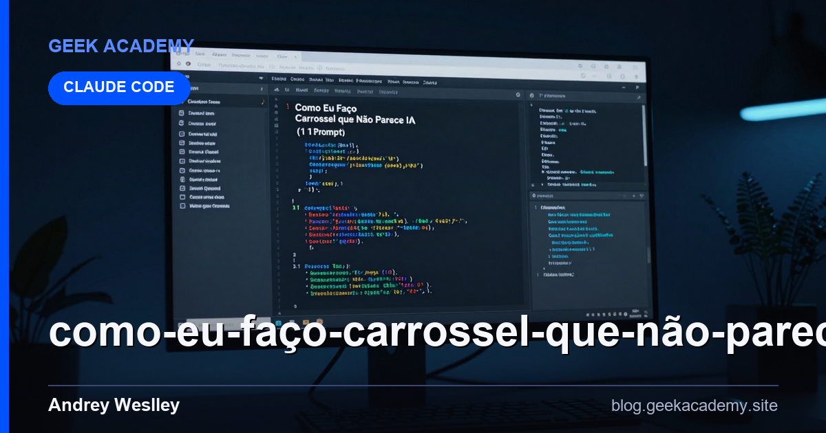 Como Eu Faço Carrossel que Não Parece IA (1 Prompt, 1 design Setup e Configuração
