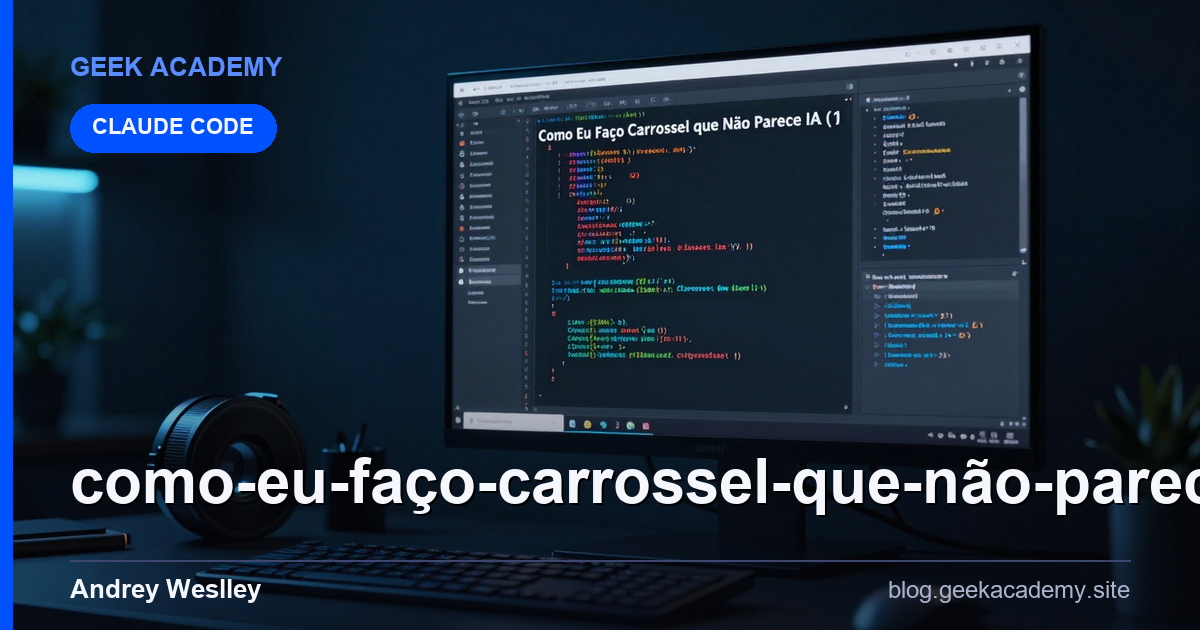 Como Eu Faço Carrossel que Não Parece IA (1 Prompt, 1 design: Vale a Pena em 2026?