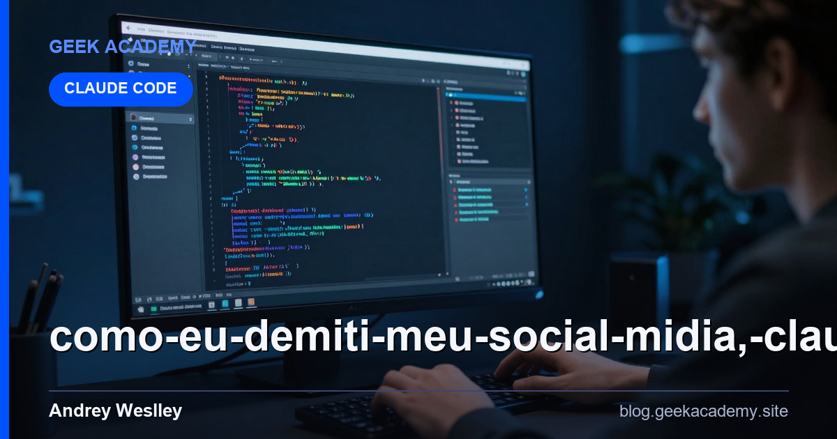 Como EU demiti meu social midia, Claude CODE fazendo carross: Review Honesto