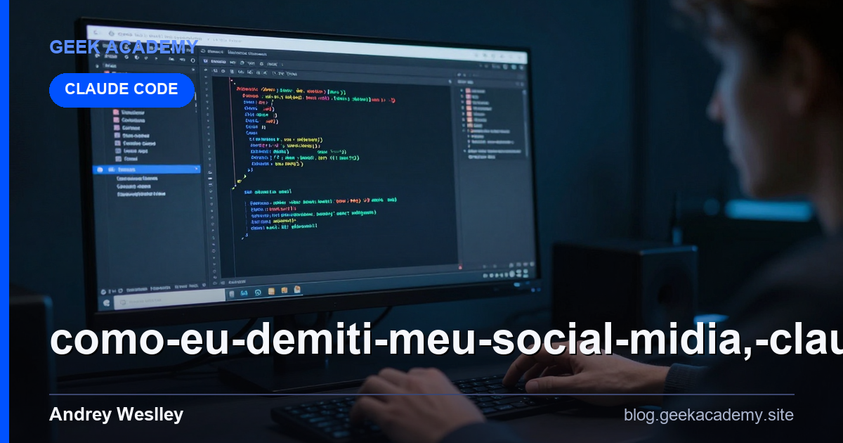 Como EU demiti meu social midia, Claude CODE fazendo carross vs Alternativas