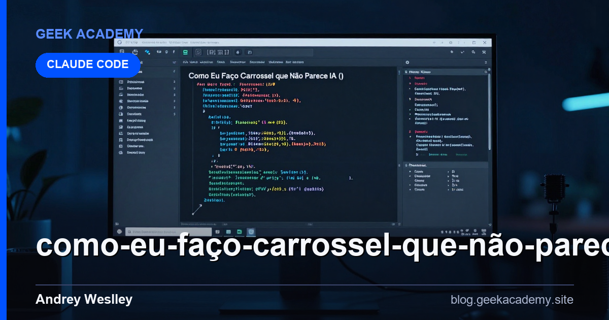 Como Eu Faço Carrossel que Não Parece IA (1 Prompt, 1 design: Review Honesto