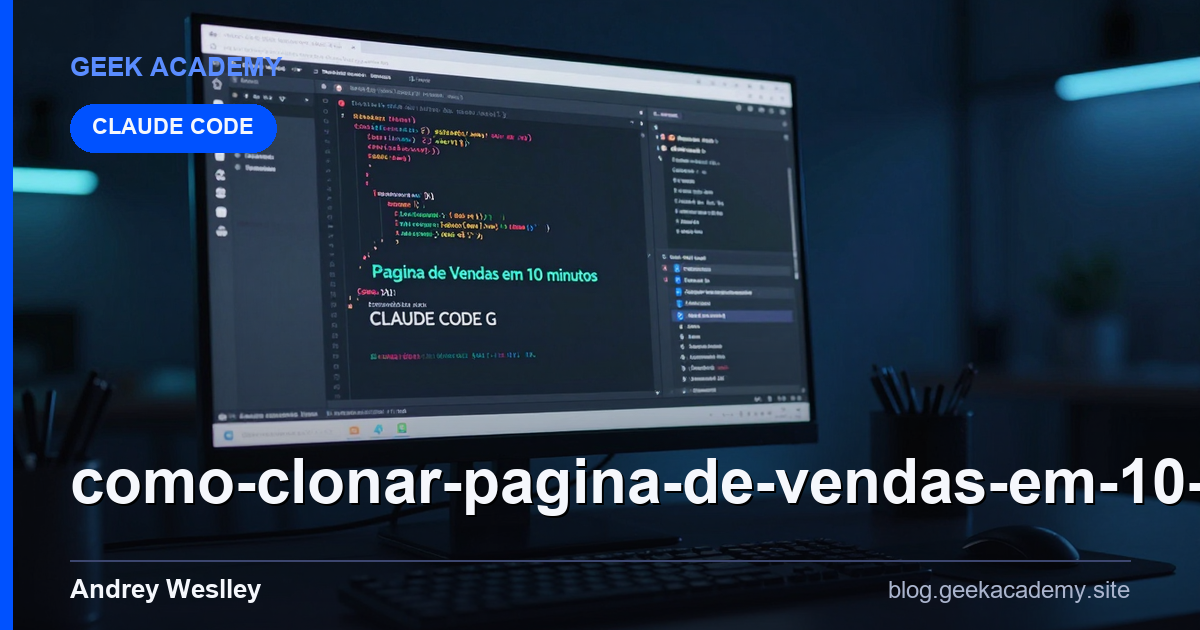 Como clonar Pagina de Vendas em 10 minutos com CLAUDE CODE G Preço e Review 2026