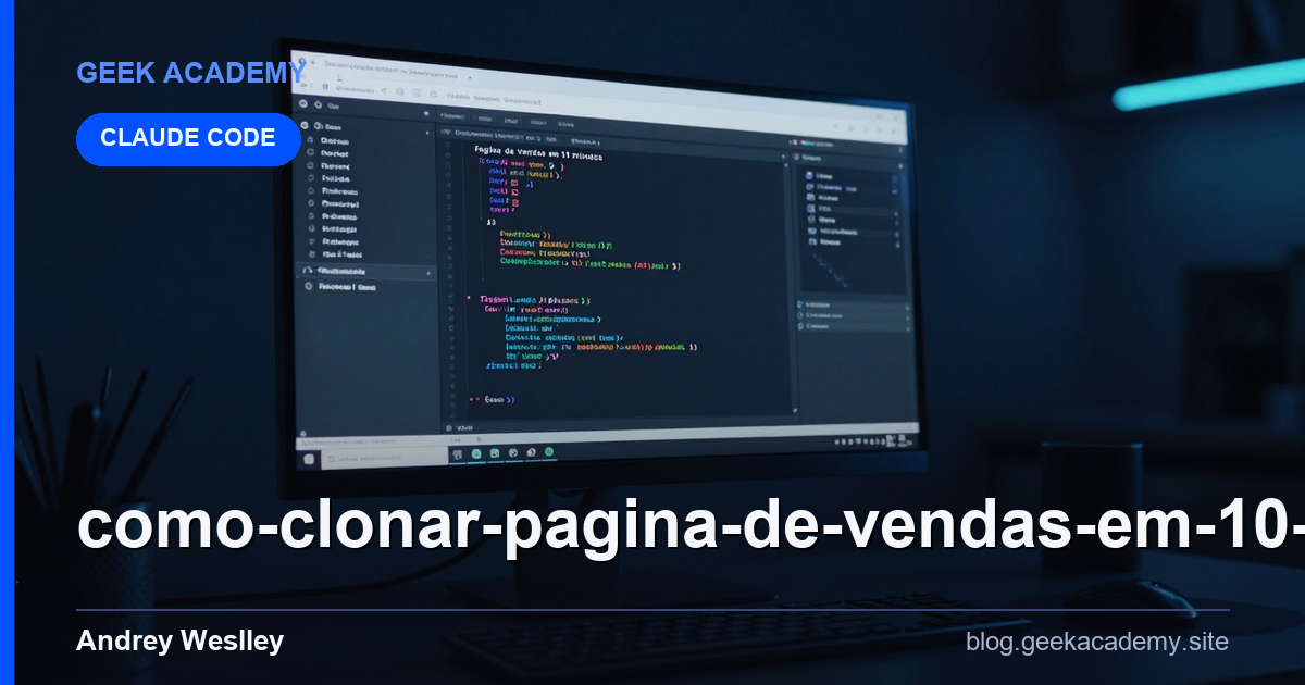 Como clonar Pagina de Vendas em 10 minutos com CLAUDE CODE G vs Alternativas