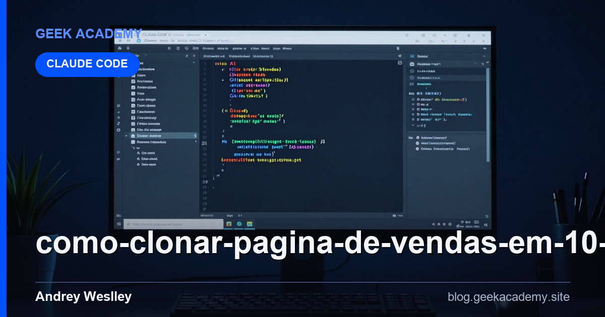 Como clonar Pagina de Vendas em 10 minutos com CLAUDE CODE G Para Iniciantes