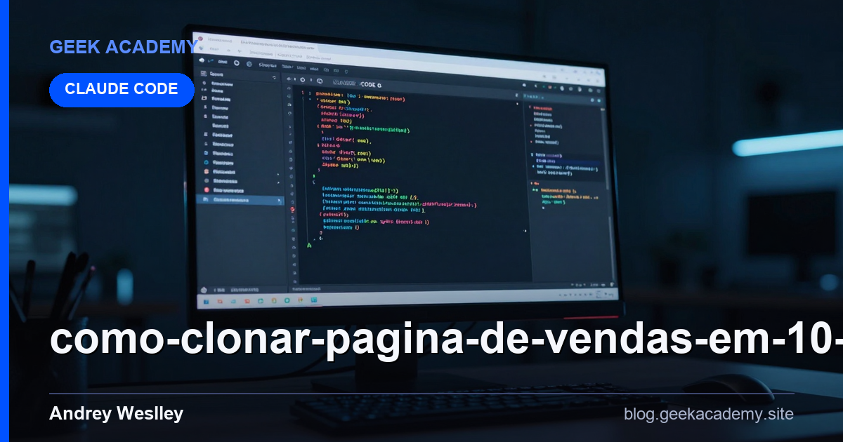 Como clonar Pagina de Vendas em 10 minutos com CLAUDE CODE G: Vale a Pena em 2026?