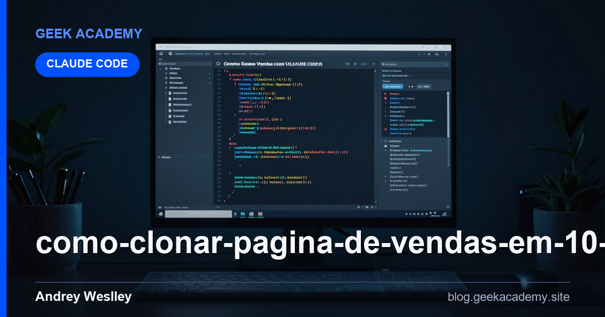 Como clonar Pagina de Vendas em 10 minutos com CLAUDE CODE G Passo a Passo