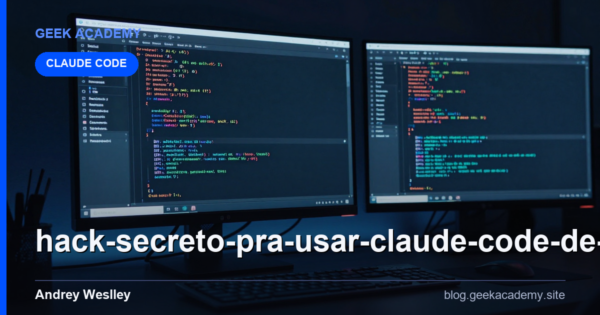Hack secreto pra usar CLAUDE CODE de graça! Setup e Configuração