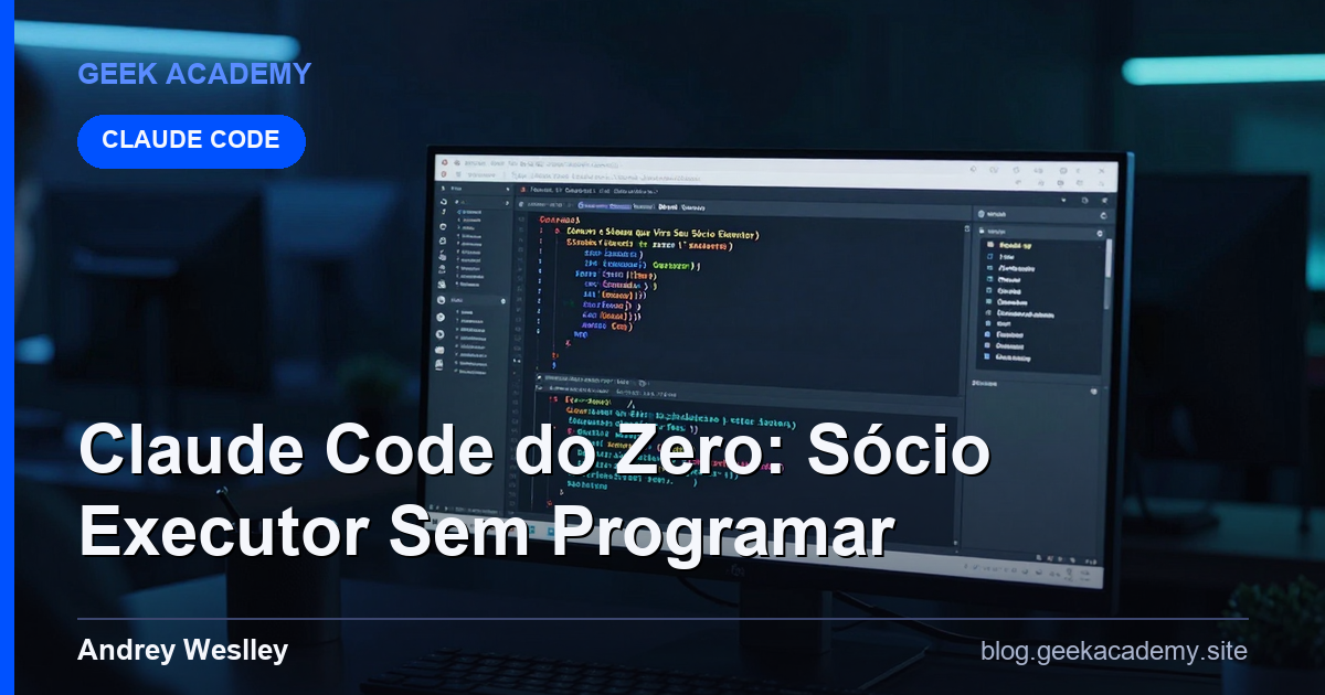 Claude Code do Zero: o Sistema que Vira Seu Sócio Executor (Sem Programação)