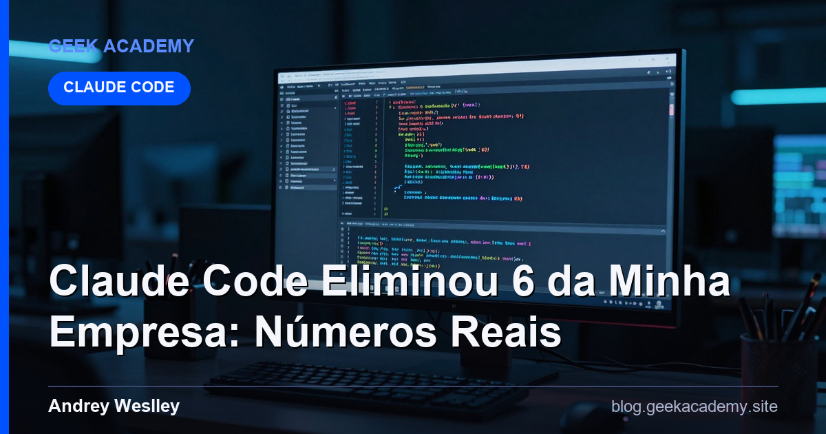 Claude Code Eliminou 6 Funcionários da Minha Empresa: Números Reais