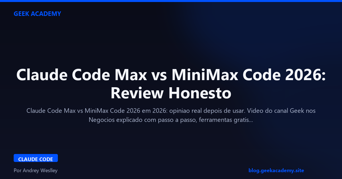 Claude Code Max vs MiniMax Code 2026: Review Honesto