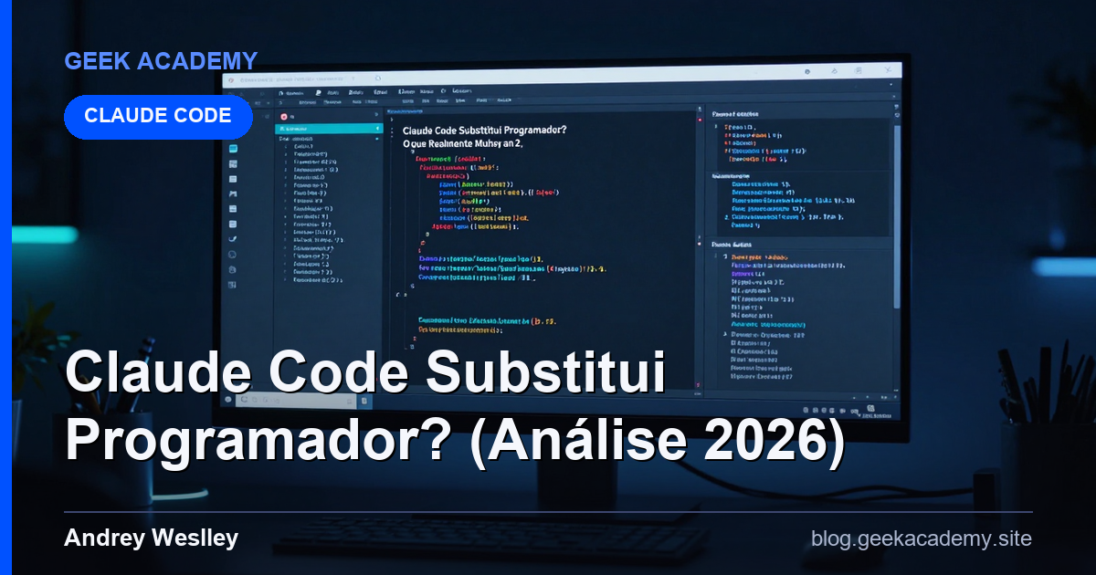 Claude Code Substitui Programador? O Que Realmente Muda em 2026