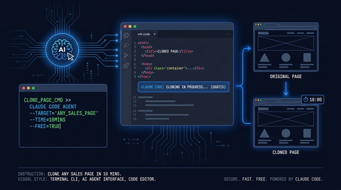 Como Clonar Qualquer Página de Venda em 10 Minutos com Claude Code (Grátis)