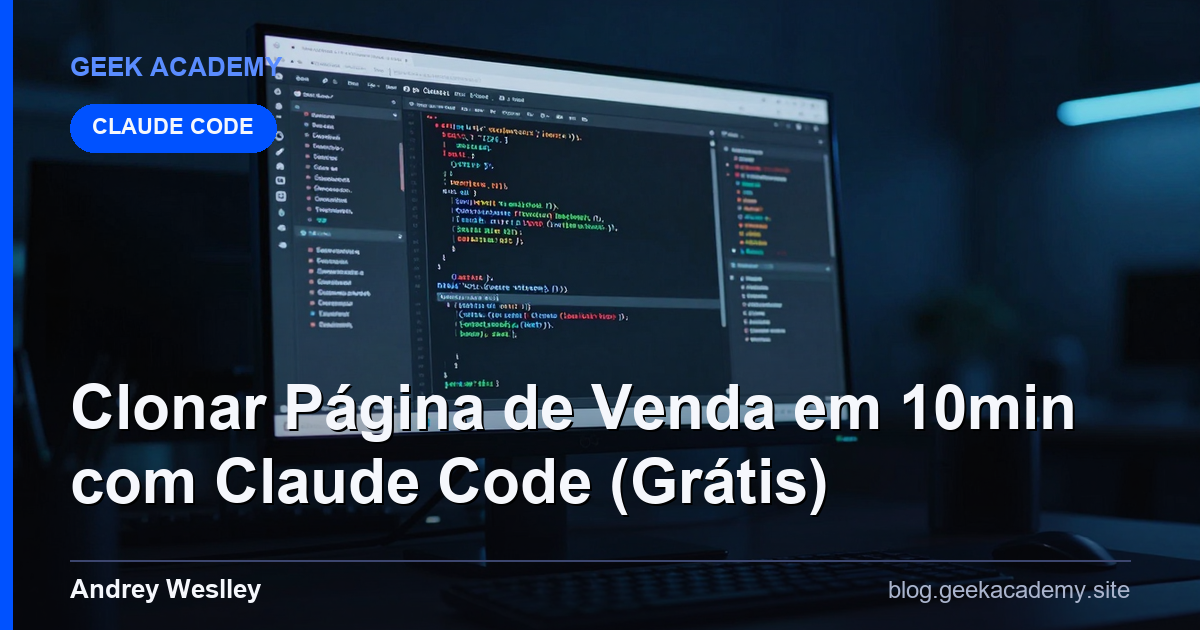 Como Clonar Qualquer Página de Venda em 10 Minutos com Claude Code (Grátis)