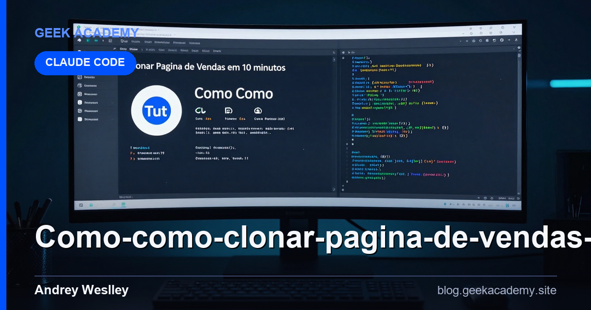 Como Como clonar Pagina de Vendas em 10 minutos com CLA (Tutorial Real)
