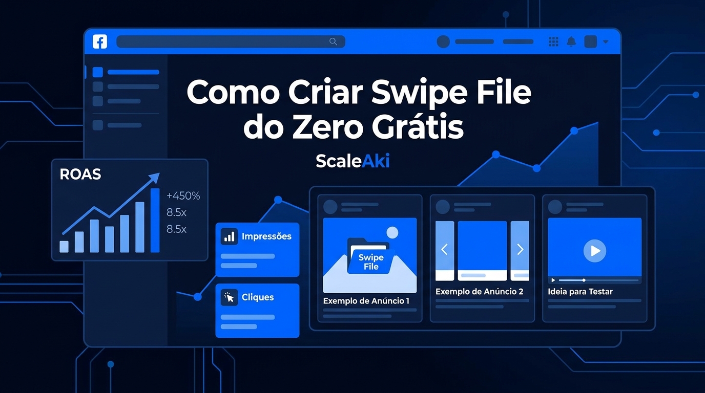 Como Criar Swipe File do Zero Grátis (ScaleAki 2026)