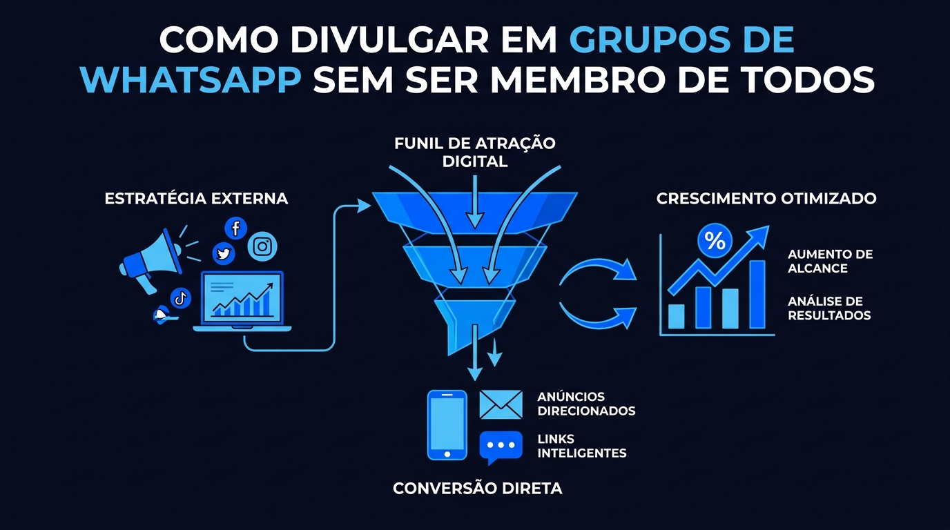Como Divulgar em Grupos de WhatsApp Sem Ser Membro de Todos