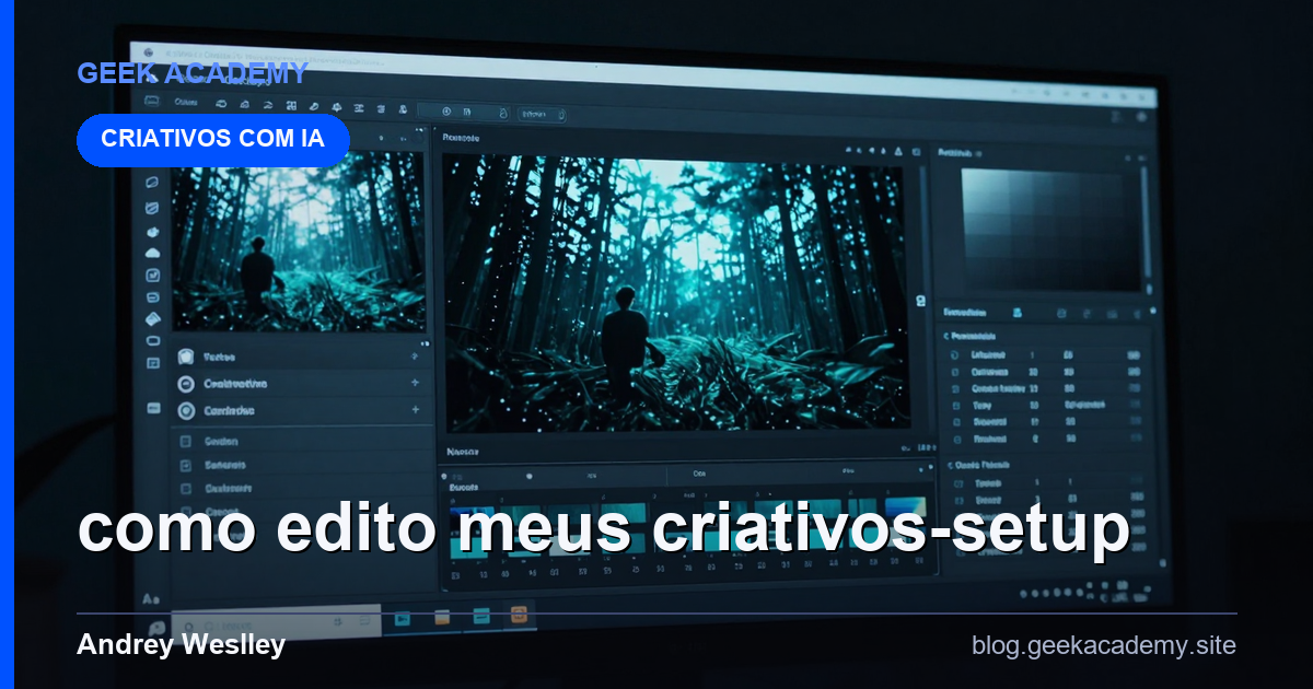 Como edito meus CRIATIVOS Setup
