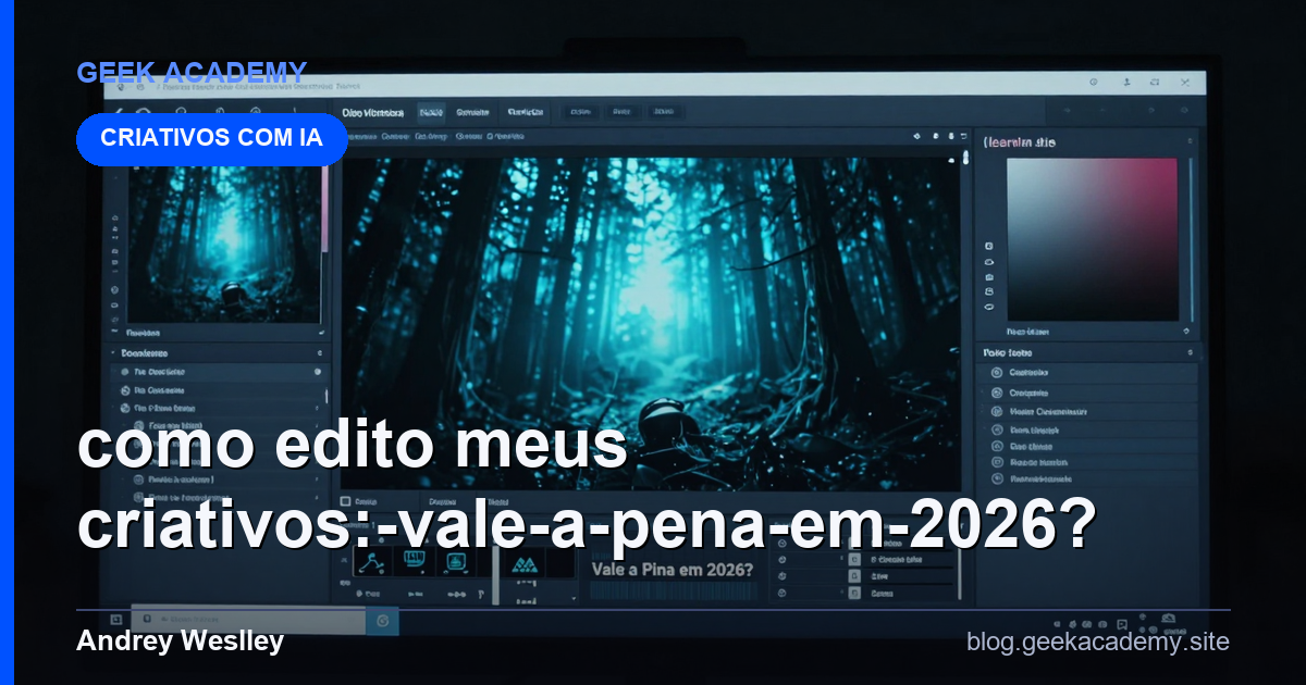 Como edito meus CRIATIVOS: Vale a Pena em 2026?