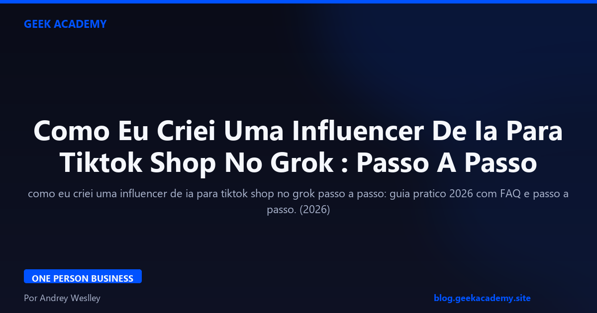 Como Eu Criei Uma Influencer De Ia Para  Passo A Passo