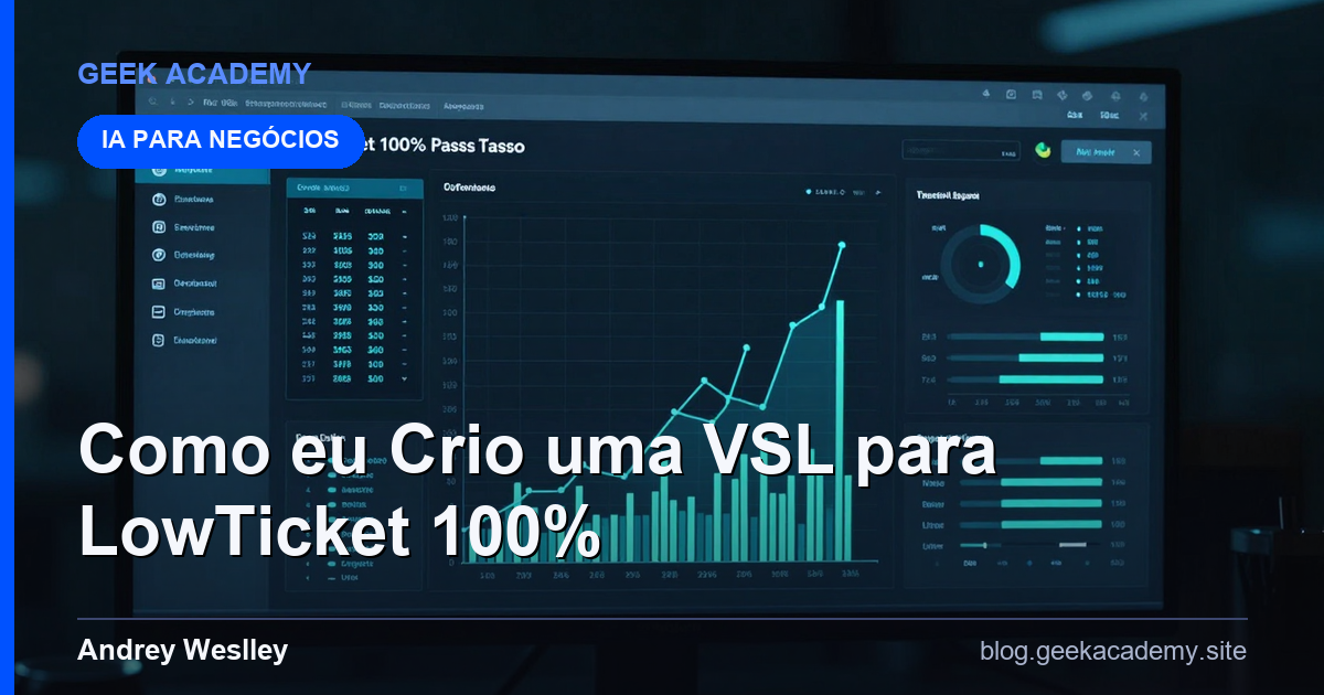 Como eu Crio uma VSL para LowTicket 100% Passo a Passo (Tutorial)