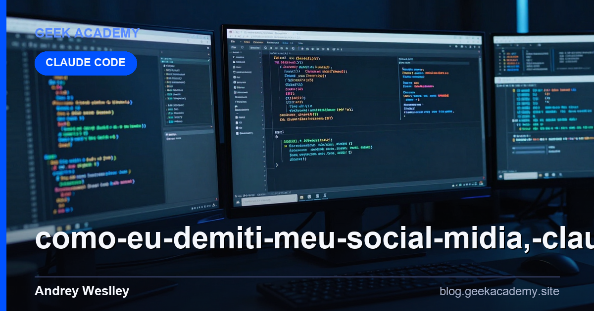 Como EU demiti meu social midia, Claude CODE fazen Comparativo 2026