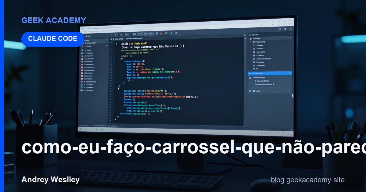 Como Eu Faço Carrossel que Não Parece IA (1 Prompt Para Iniciantes