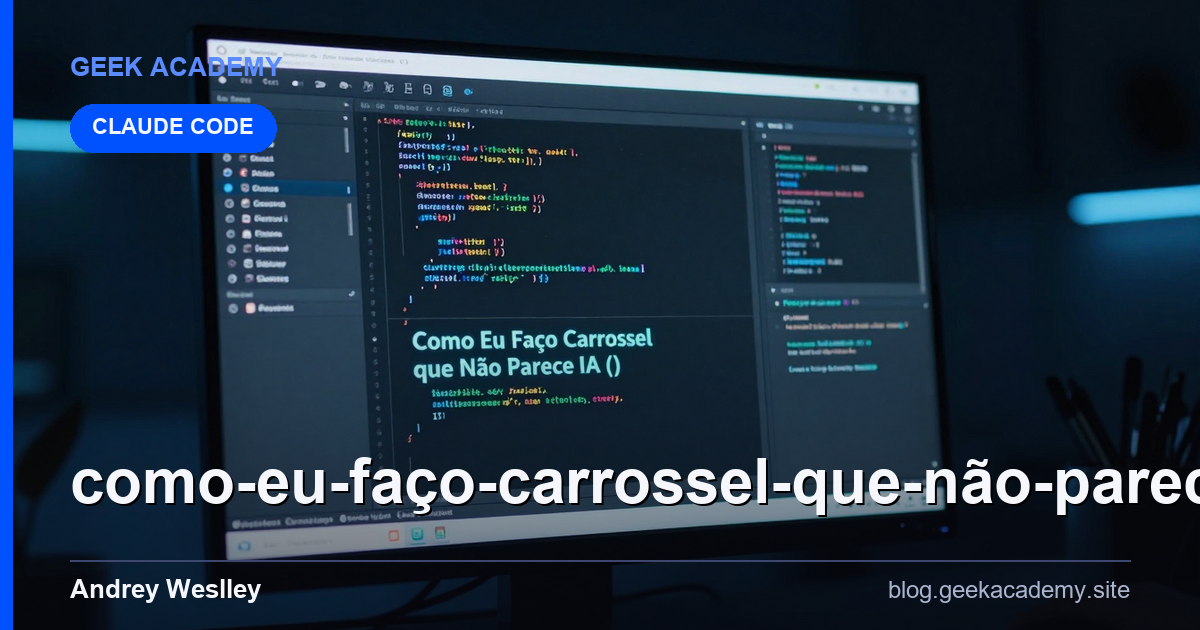 Como Eu Faço Carrossel que Não Parece IA (1 Prompt: Review Honesto