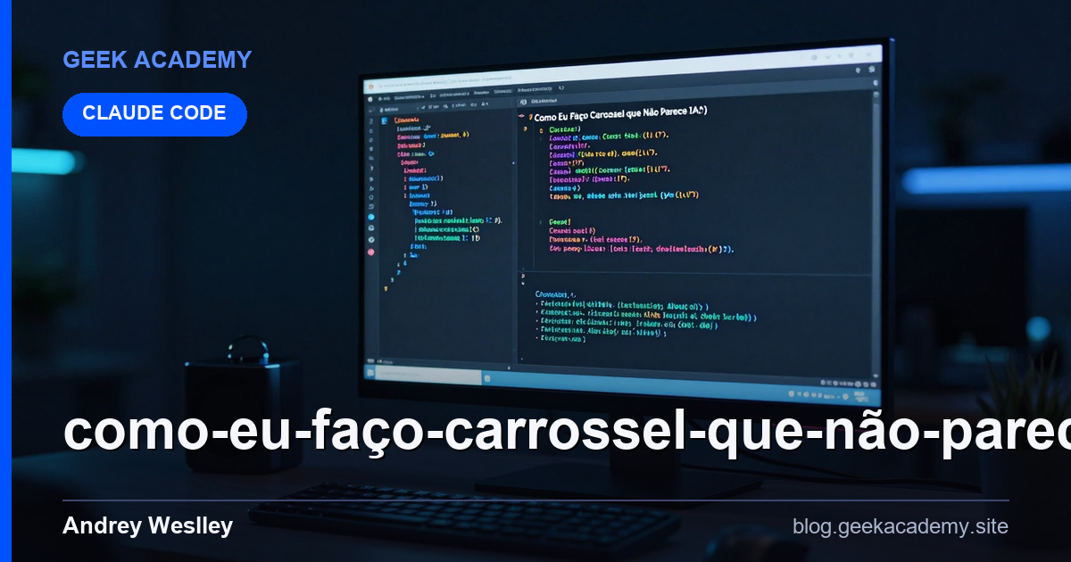 Como Eu Faço Carrossel que Não Parece IA (1 Prompt vs Alternativas
