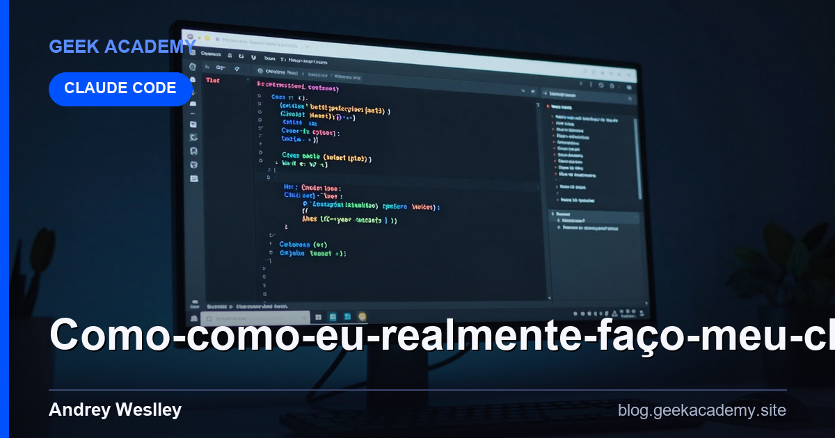 Como Como eu REALMENTE faço meu Claude Code assistir um (Tutorial Real)