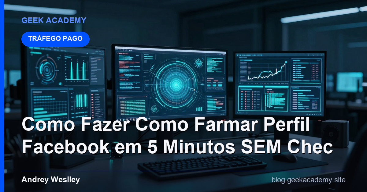 Como Fazer Como Farmar Perfil Facebook em 5 Minutos SEM Chec