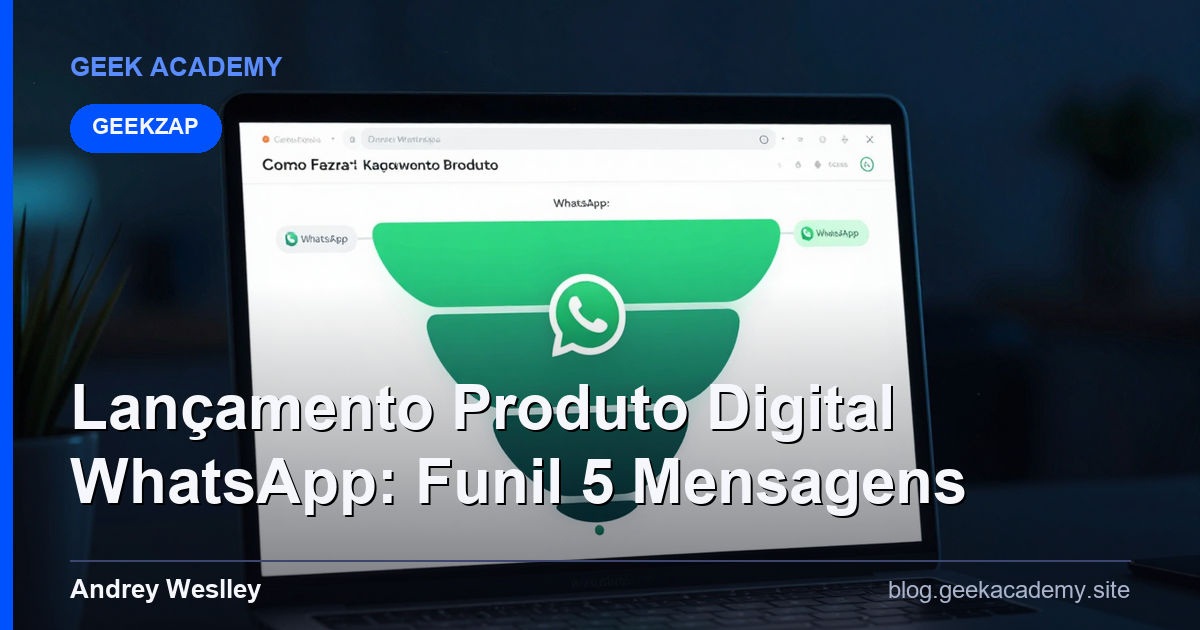 Como Fazer Lançamento de Produto Digital no WhatsApp: Funil de 5 Mensagens