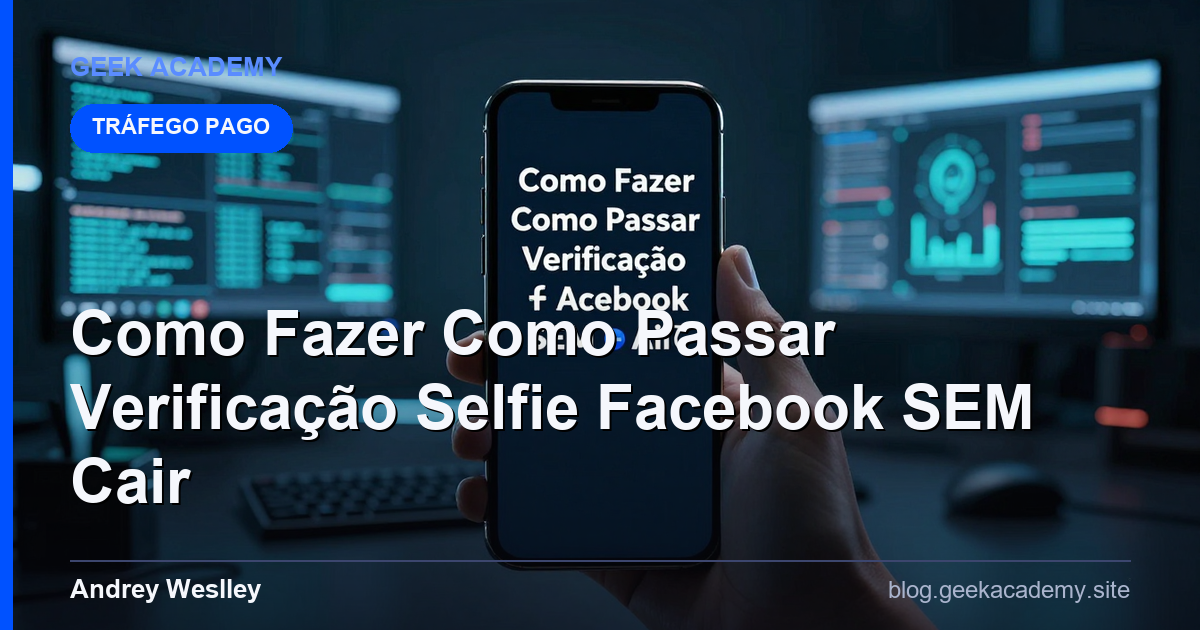 Como Fazer Como Passar Verificação Selfie Facebook SEM Cair 