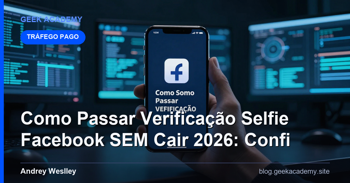 Como Passar Verificação Selfie Facebook SEM Cair 2026: Confi