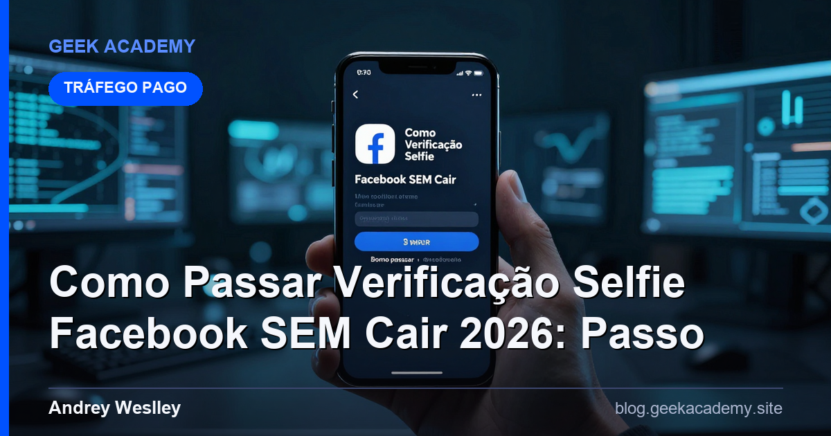 Como Passar Verificação Selfie Facebook SEM Cair 2026: Passo