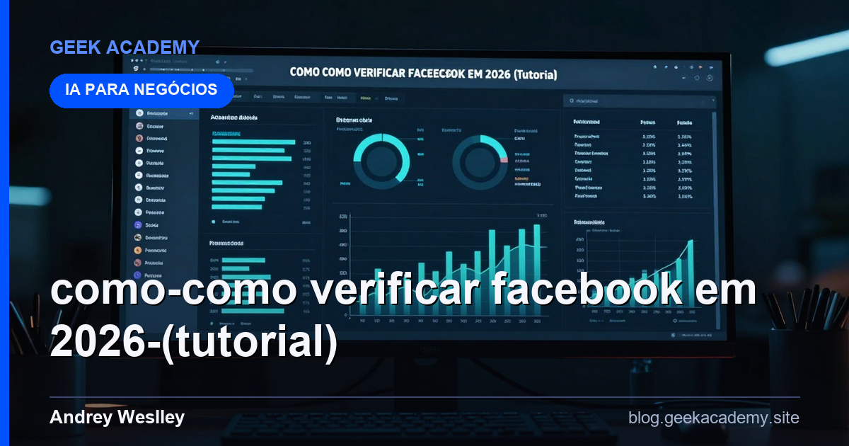 Como COMO VERIFICAR FACEBOOK EM 2026 (Tutorial)