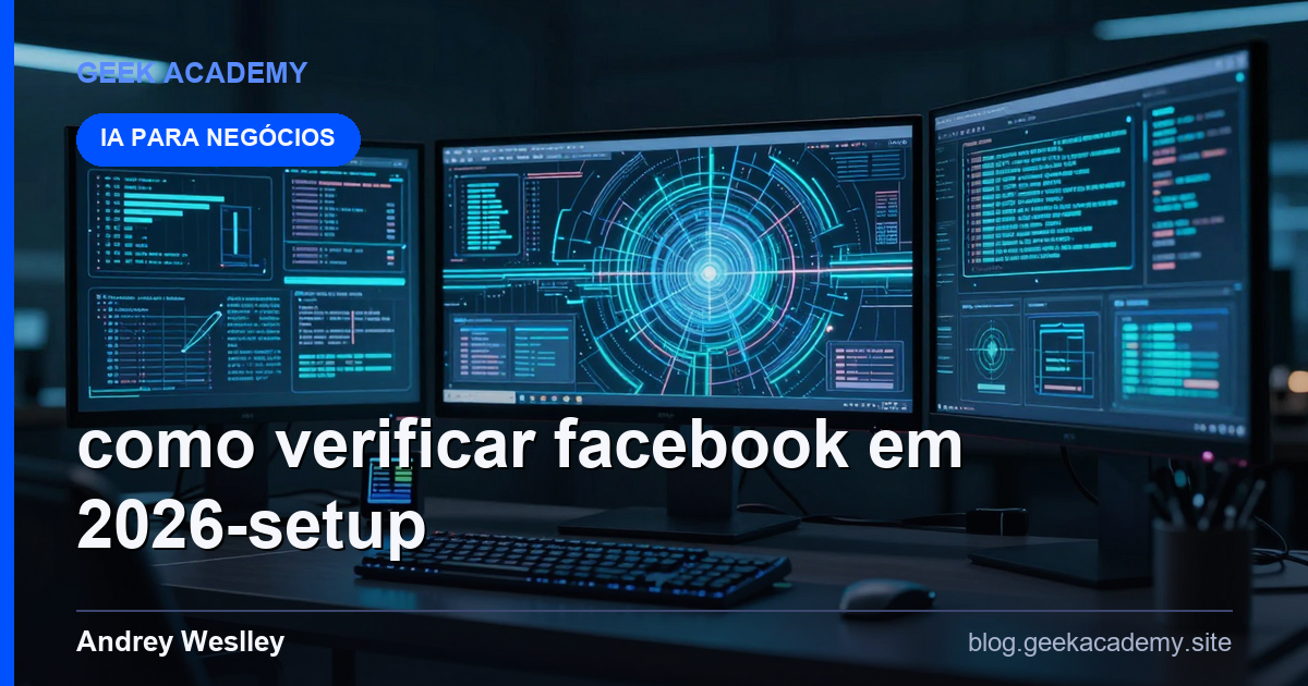 COMO VERIFICAR FACEBOOK EM 2026 Setup