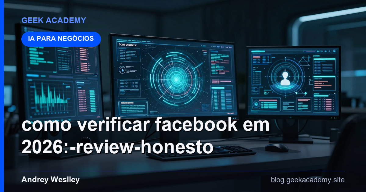 COMO VERIFICAR FACEBOOK EM 2026: Review Honesto