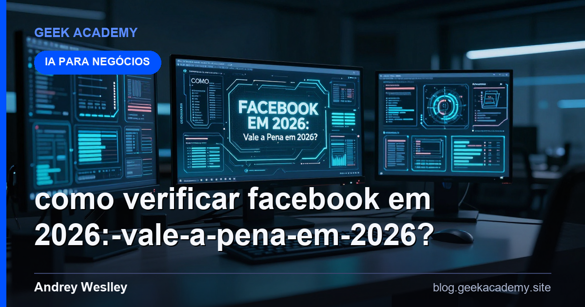 COMO VERIFICAR FACEBOOK EM 2026: Vale a Pena em 2026?